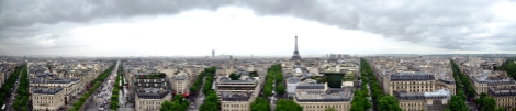 Paris Panorama from Arc de Triumph